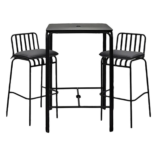 Dimensions: Table 1100(H)x750(W)x750(D)mm, Chairs 1000(H)x500(W)x450(D)mm