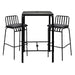 Dimensions: Table 1100(H)x750(W)x750(D)mm, Chairs 1000(H)x500(W)x450(D)mm