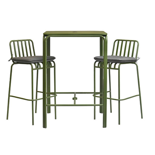 Dimensions: Table 1100(H)x750(W)x750(D)mm, Chairs 1000(H)x500(W)x450(D)mm