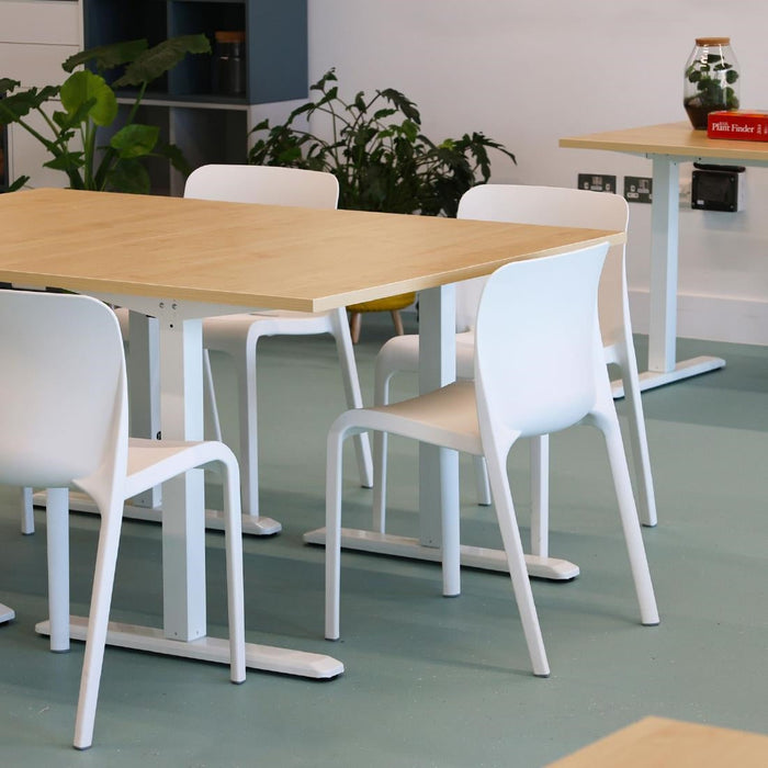 Origin POP Chair Traffic White 480x500x790mm (2 Pack) Origin