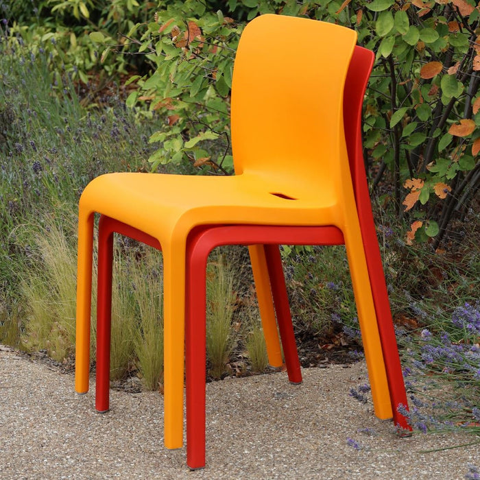 Origin POP Chair Deep Orange 480x500x790mm (2 Pack) Origin