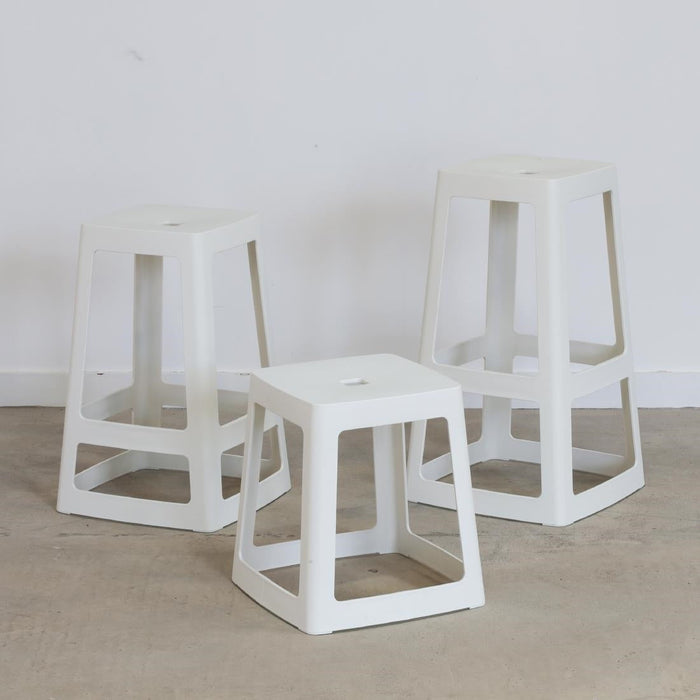 Origin Base Stool Traffic White 400x400x440mm (2 Pack) Origin