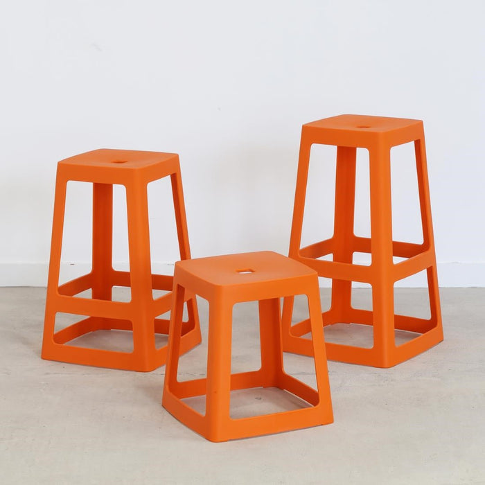 Origin Base Stool Signal Orange 400x400x440mm (2 Pack) Origin