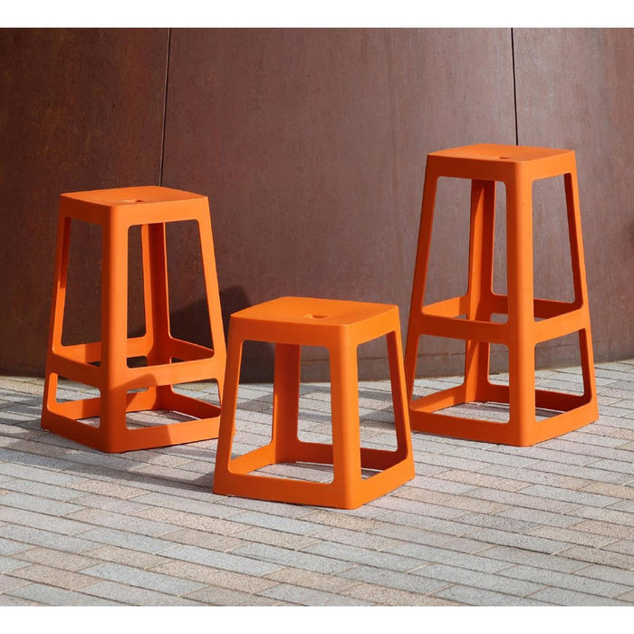 Origin Base Stool Signal Orange 400x400x440mm (2 Pack) Origin