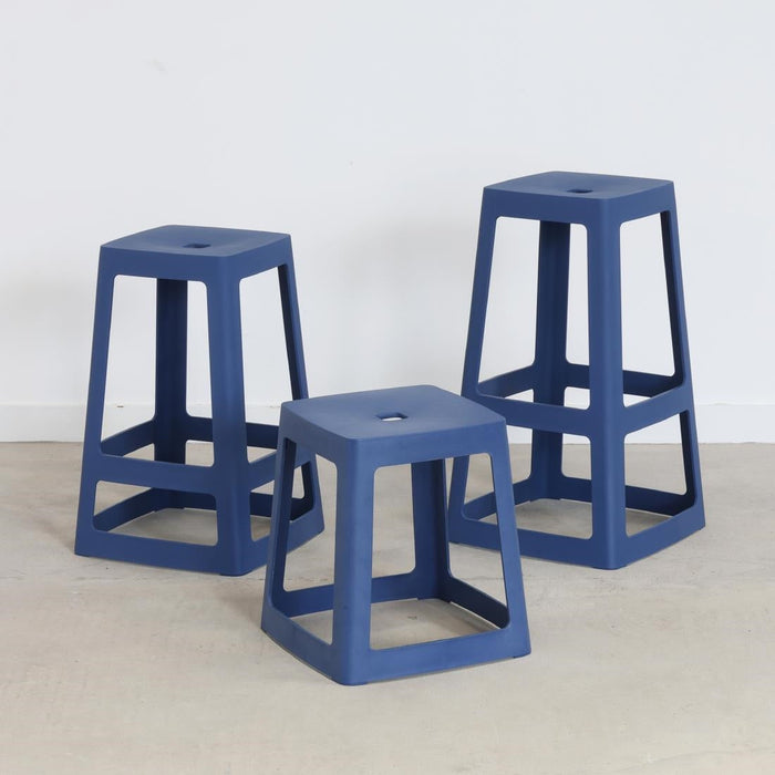 Origin Base Stool Violet Blue 400x400x440mm (2 Pack) Origin