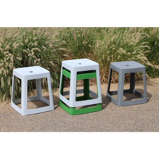 Origin Base Stool Light Grey 400x400x440mm (2 Pack) Origin