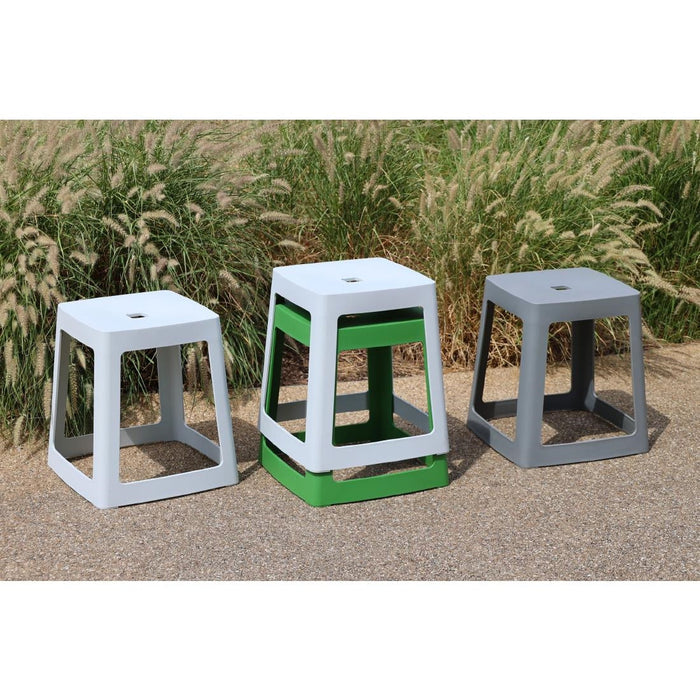 Origin Base Stool Light Grey 400x400x440mm (2 Pack) Origin