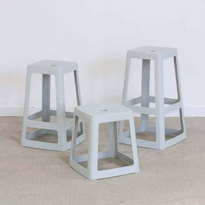 Origin Base Stool Light Grey 400x400x440mm (2 Pack) Origin