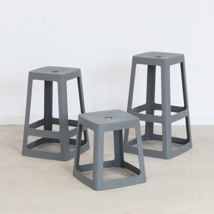 Origin Base Stool Mouse Grey 400x400x440mm (2 Pack) Origin
