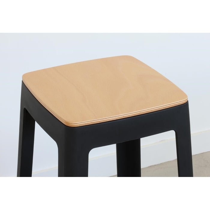 Origin Base Stool Traffic Black 400x400x440mm (2 Pack) Origin