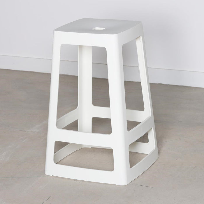 Origin Base Mid Stool Traffic White 430x430x650mm (2 Pack) Origin