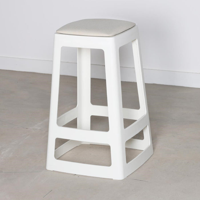 Origin Base Mid Stool Traffic White 430x430x650mm (2 Pack) Origin