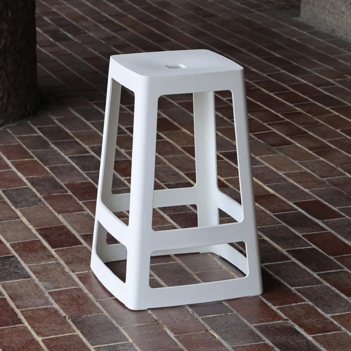 Origin Base Mid Stool Traffic White 430x430x650mm (2 Pack) Origin
