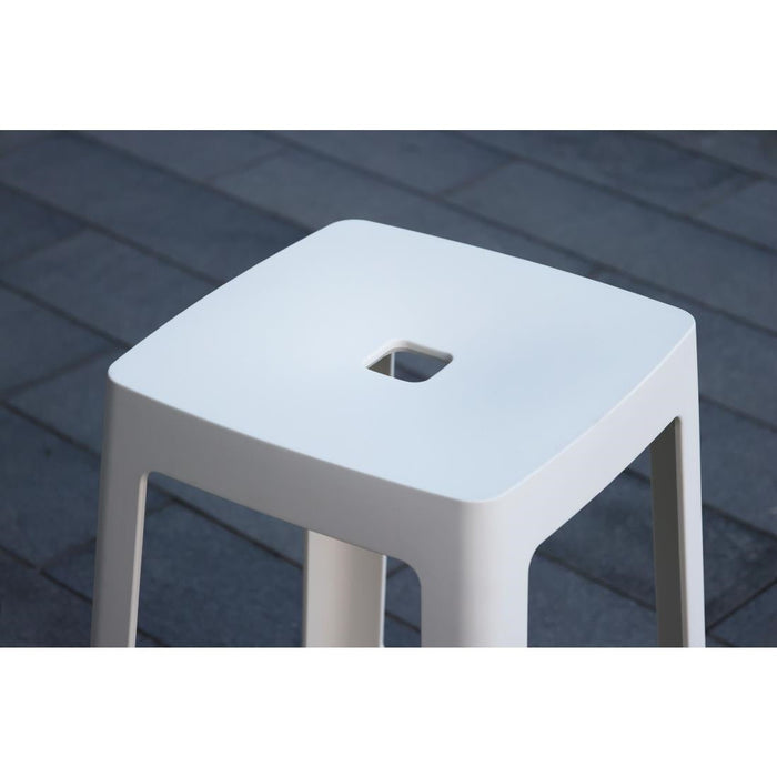 Origin Base Mid Stool Traffic White 430x430x650mm (2 Pack) Origin