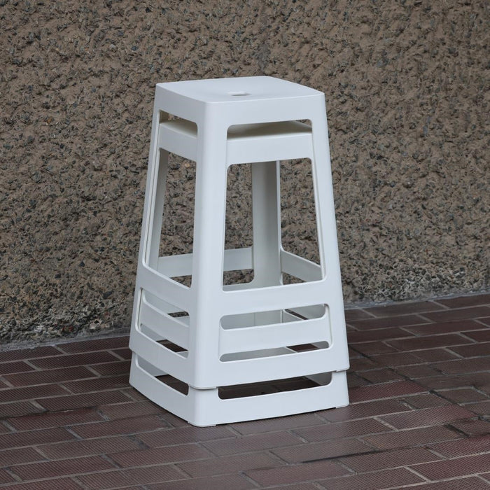 Origin Base Mid Stool Traffic White 430x430x650mm (2 Pack) Origin