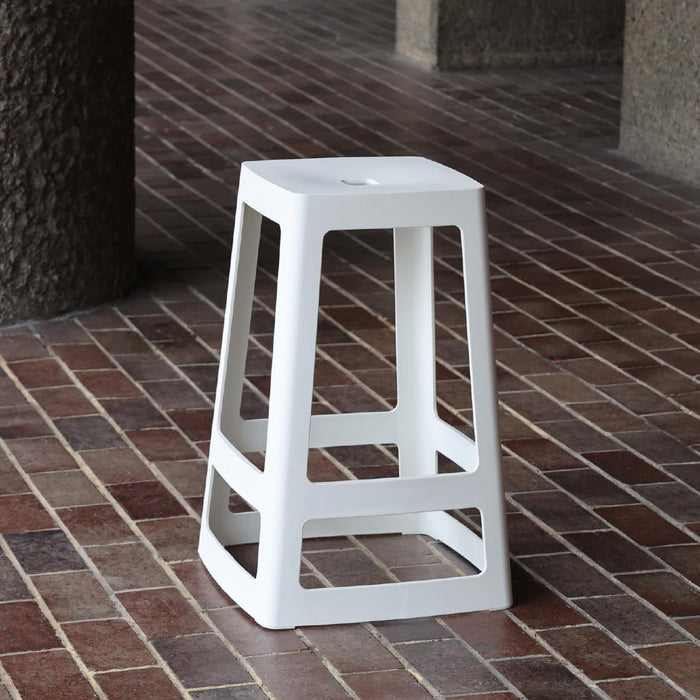Origin Base Mid Stool Traffic White 430x430x650mm (2 Pack) Origin