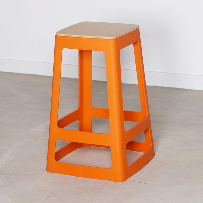 Origin Base Mid Stool Signal Orange 430x430x560mm (2 Pack) Origin
