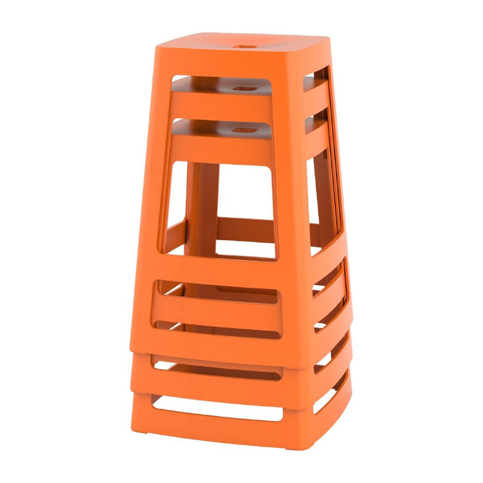 Origin Base Mid Stool Signal Orange 430x430x560mm (2 Pack) Origin