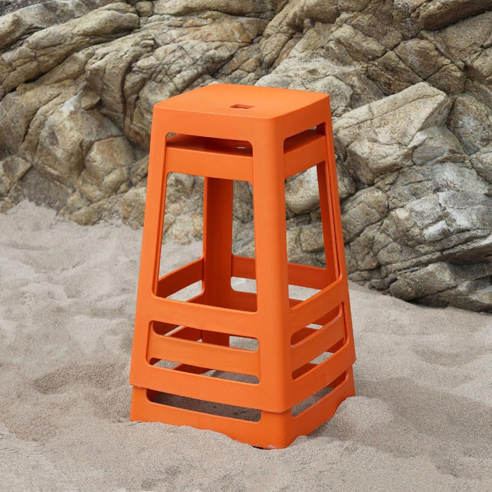 Origin Base Mid Stool Signal Orange 430x430x560mm (2 Pack) Origin