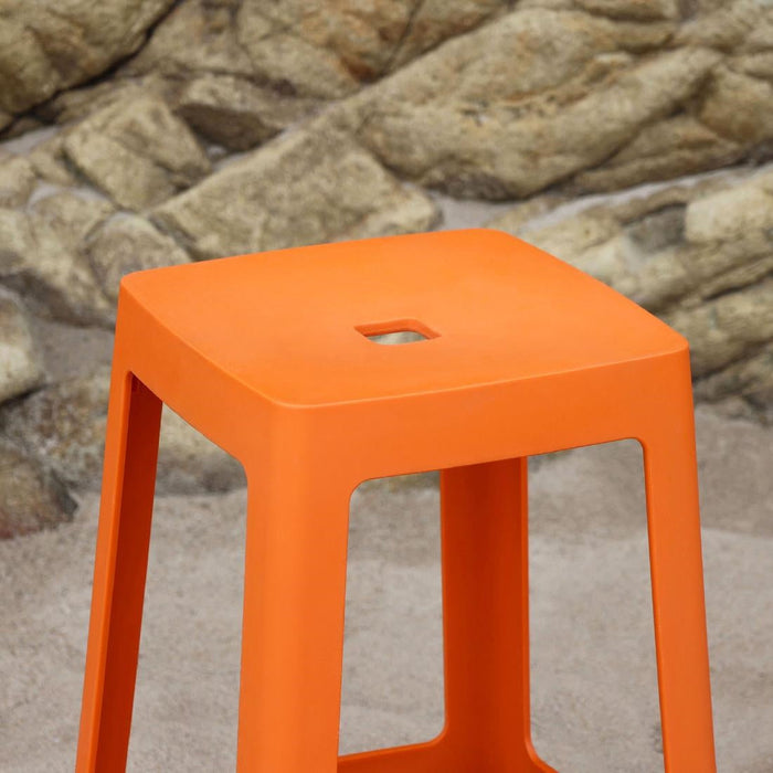 Origin Base Mid Stool Signal Orange 430x430x560mm (2 Pack) Origin