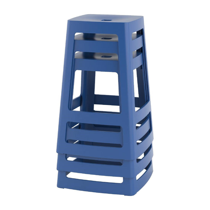 Origin Base Mid Stool Violet Blue 430x430x560mm (2 Pack) Origin