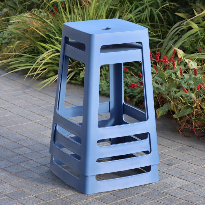 Origin Base Mid Stool Violet Blue 430x430x560mm (2 Pack) Origin