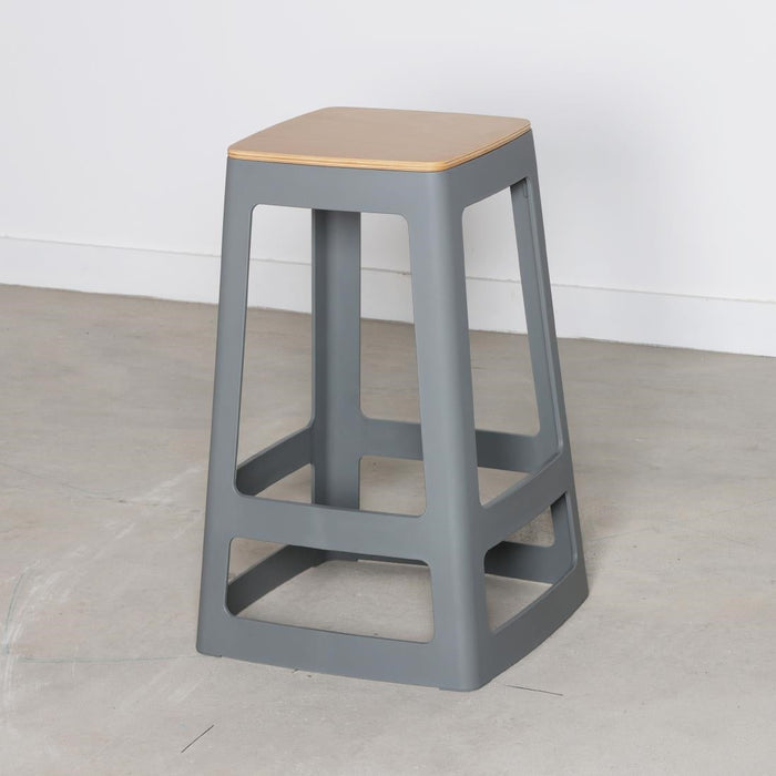 Origin Base Mid Stool Mouse Grey 430x430x560mm (2 Pack) Origin