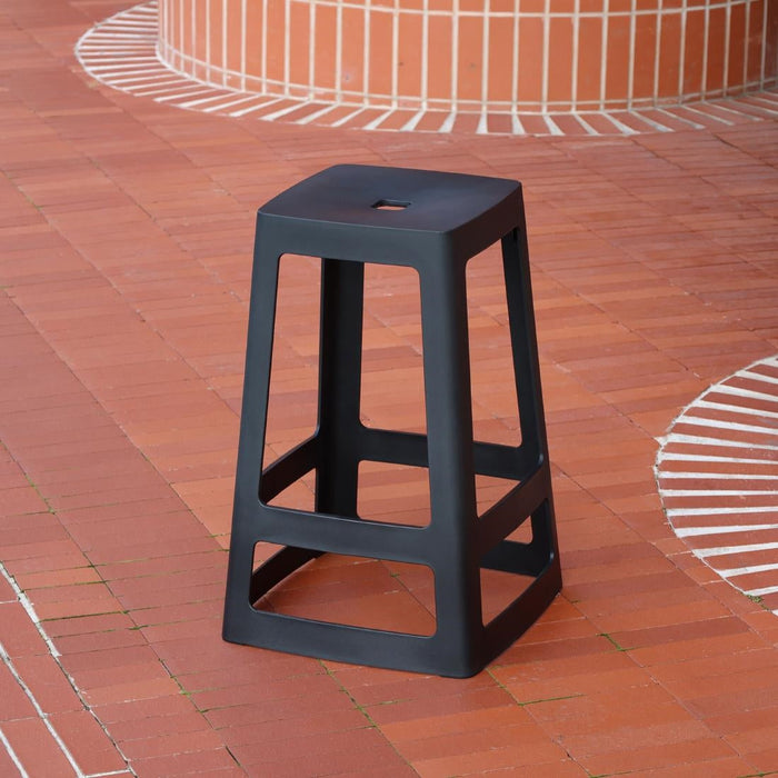 Origin Base Mid Stool Traffic Black 430x430x560mm (2 Pack) Origin