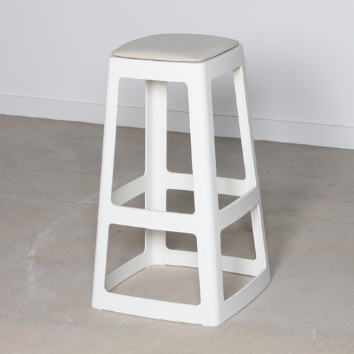 Origin Base High Stool Traffic White 440x440x750mm (2 Pack) Origin