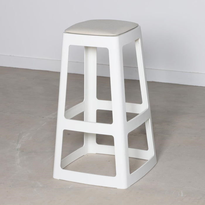 Origin Base High Stool Traffic White 440x440x750mm (2 Pack) Origin