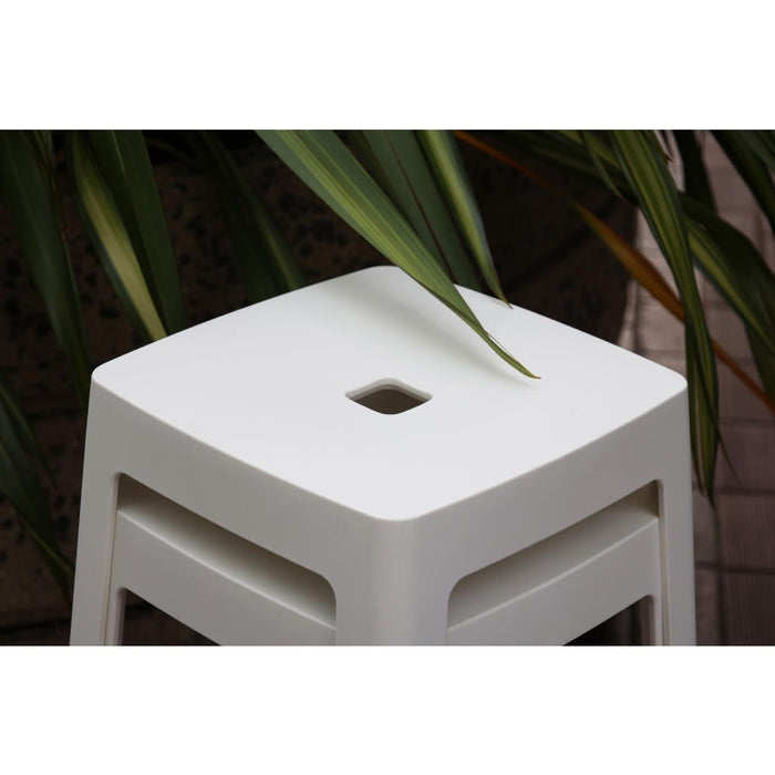 Origin Base High Stool Traffic White 440x440x750mm (2 Pack) Origin