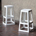 Origin Base High Stool Traffic White 440x440x750mm (2 Pack) Origin