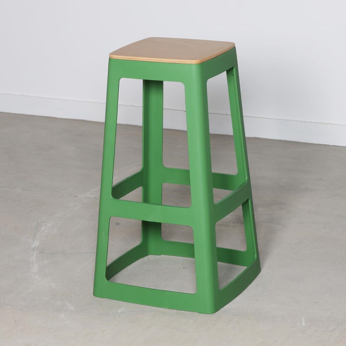 Origin Base High Stool May Green 450x450x750mm (2 Pack) Origin