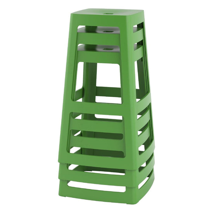 Origin Base High Stool May Green 450x450x750mm (2 Pack) Origin