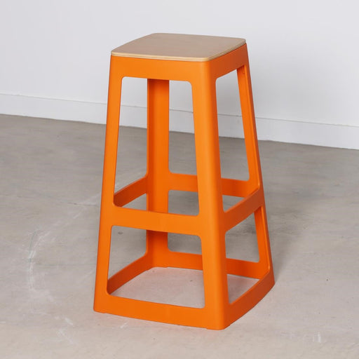 Origin Base High Stool Signal Orange 450x450x750mm (2 Pack) Origin