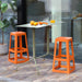 Origin Base High Stool Signal Orange 450x450x750mm (2 Pack) Origin