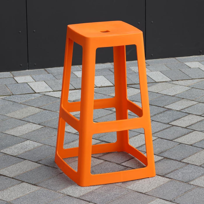 Origin Base High Stool Signal Orange 450x450x750mm (2 Pack) Origin