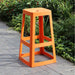 Origin Base High Stool Signal Orange 450x450x750mm (2 Pack) Origin