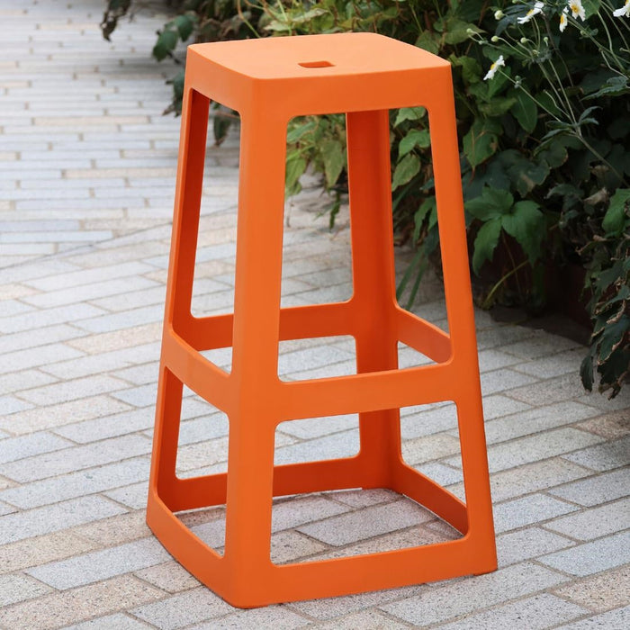 Origin Base High Stool Signal Orange 450x450x750mm (2 Pack) Origin