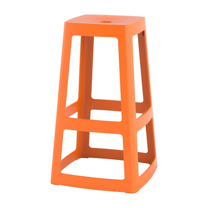 Origin Base High Stool Signal Orange 450x450x750mm (2 Pack) Origin