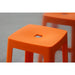 Origin Base High Stool Signal Orange 450x450x750mm (2 Pack) Origin