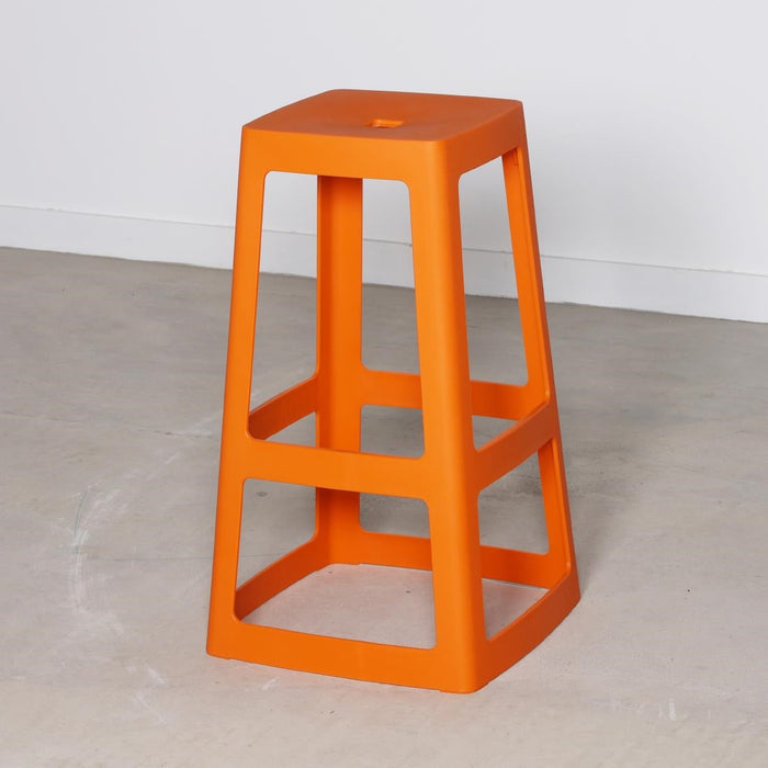Origin Base High Stool Signal Orange 450x450x750mm (2 Pack) Origin