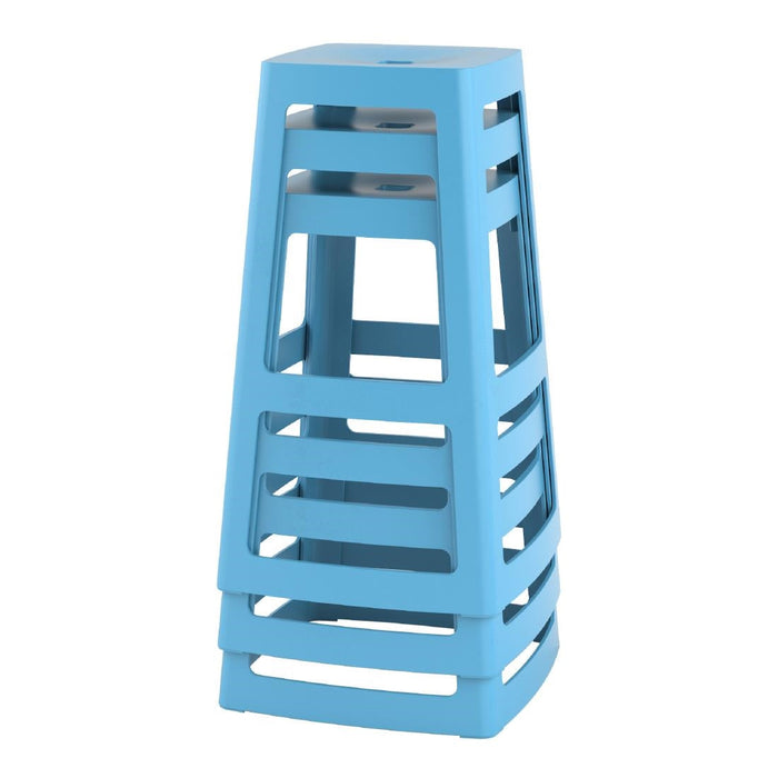 Origin Base High Stool Pastel Blue 450x450x750mm (2 Pack) Origin