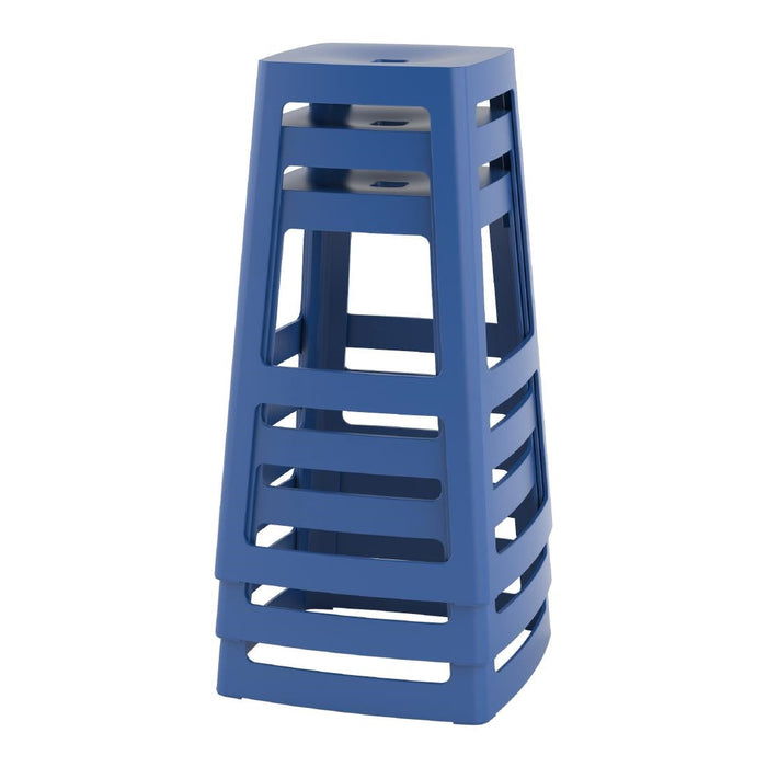 Origin Base High Stool Violet Blue 450x450x750mm (2 Pack) Origin
