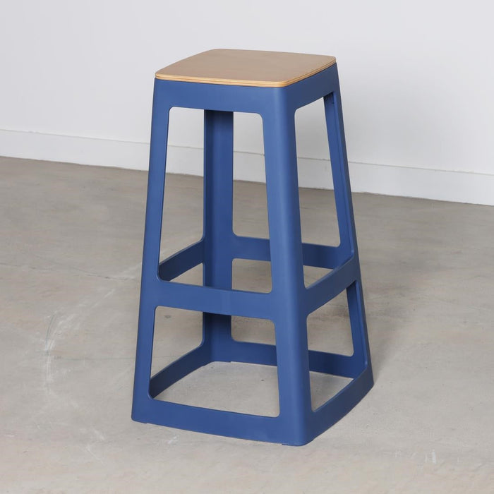 Origin Base High Stool Violet Blue 450x450x750mm (2 Pack) Origin