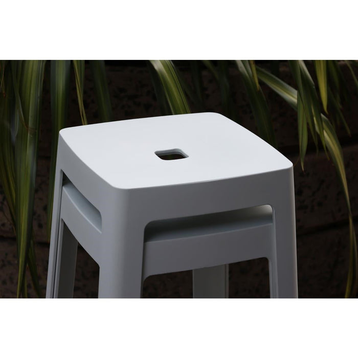 Origin Base High Stool Light Grey 450x450x750mm (2 Pack) Origin
