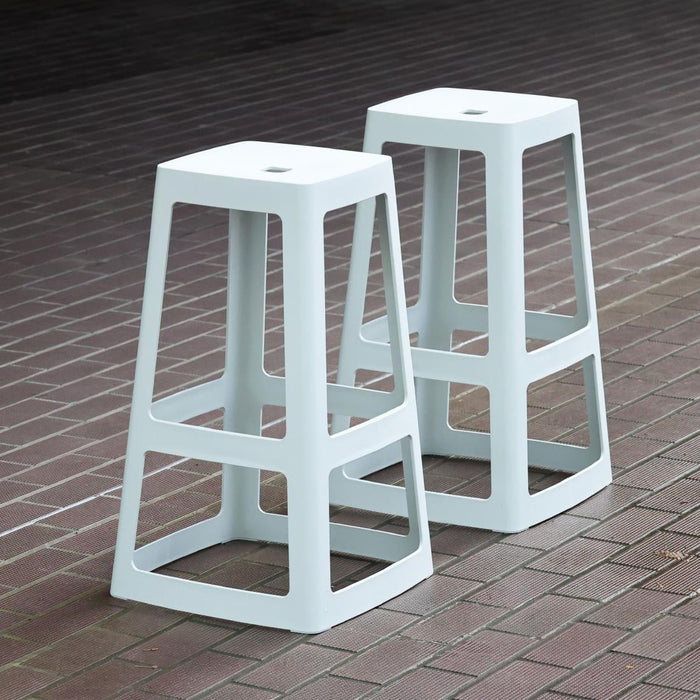 Origin Base High Stool Light Grey 450x450x750mm (2 Pack) Origin