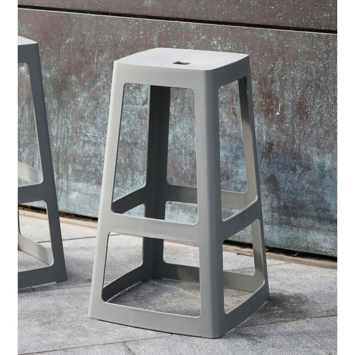 Origin Base High Stool Mouse Grey 450x450x750mm (2 Pack) Origin