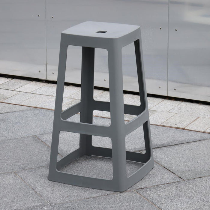 Origin Base High Stool Mouse Grey 450x450x750mm (2 Pack) Origin