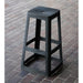 Origin Base High Stool Traffic Black 450x450x750mm (2 Pack) Origin